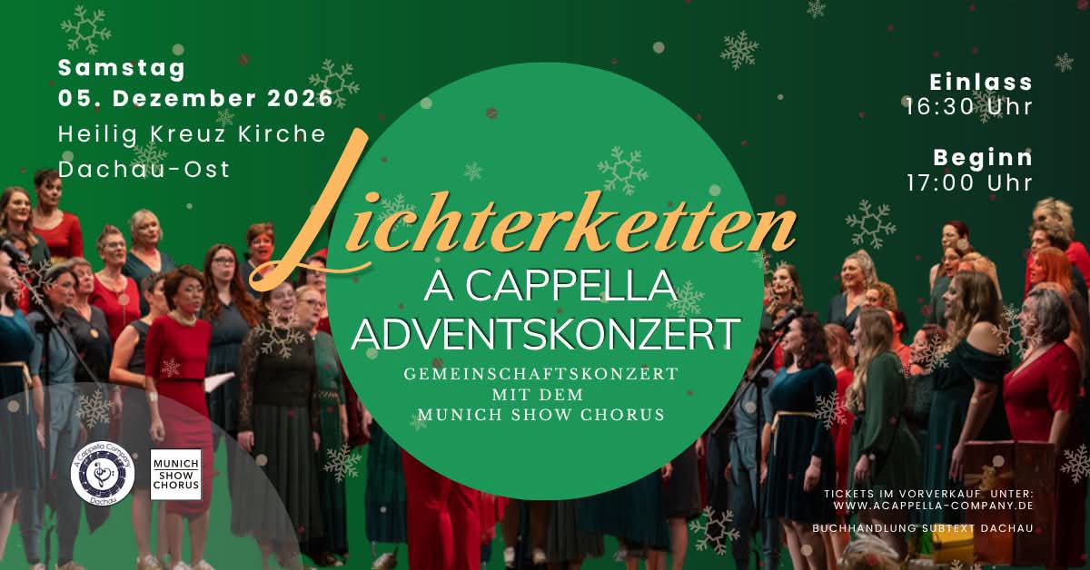 Konzertplakat: Chor mit Ort und Zeit